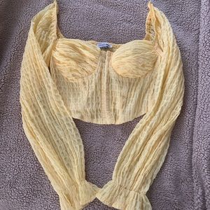 DREAMING AWAY SMOCKED BLOUSE FROM FASHION NOVA